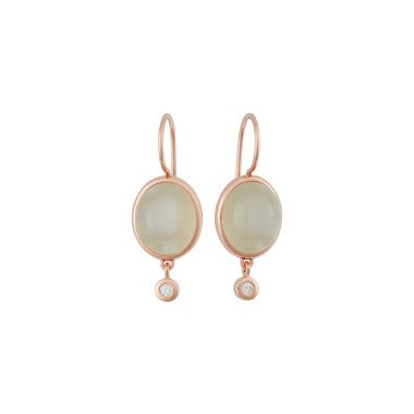 Ohrringe, Roségold, Bron Sushi Ohrschmuck