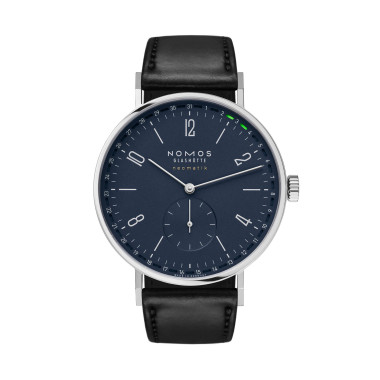 Damen- und Herrenuhr, Automatik, NOMOS Glashütte Tangente neomatik 41 Update nachtblau
