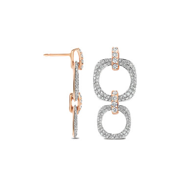 Ohrringe, Roségold, Bigli Elements Ohrringe