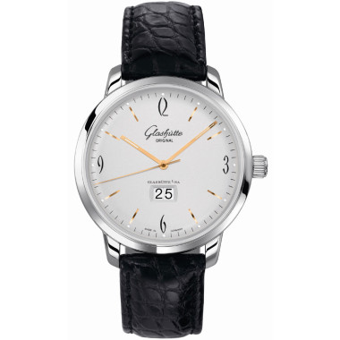 Damen- und Herrenuhr, Automatik, Glashütte Original Sixties Panoramadatum