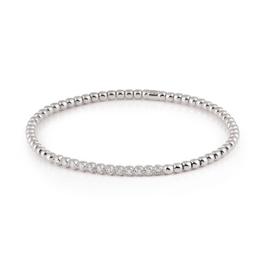 Armschmuck, Weißgold, Al Coro Stretchy Armband