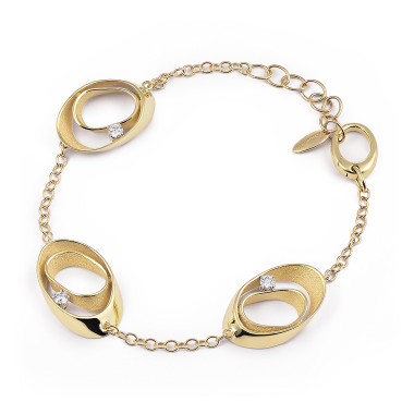 Armschmuck, Gelbgold, Annamaria Cammilli Dune Armband