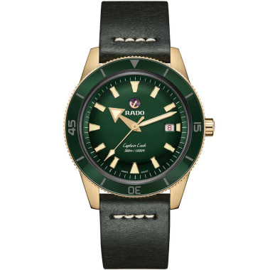 Damen- und Herrenuhr, Automatik, Rado Captain Cook Automatic Bronze