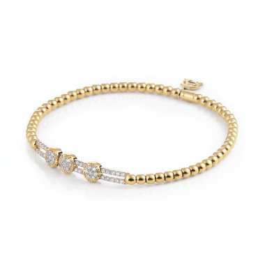 Armschmuck, Weißgold, Al Coro Stretchy Armband
