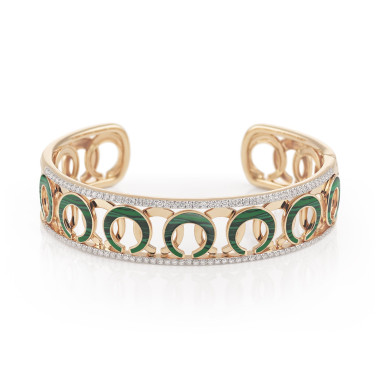 Armschmuck, Roségold, Al Coro Mezzaluna Armreif