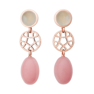 Ohrringe, Roségold, Bron Toujours Ajour Ohrhänger