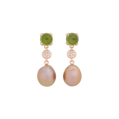         Roségold, Ohrringe, Bron Catch Ohrschmuck