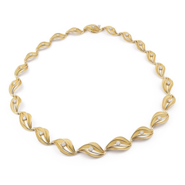 Halsschmuck, Gelbgold, Annamaria Cammilli Velaa Star Collier