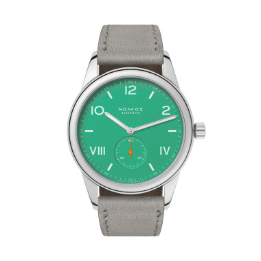 Damen- und Herrenuhr, Handaufzug, NOMOS Glashütte Club Campus cream coral