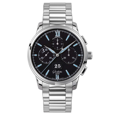 Damen- und Herrenuhr, Automatik, Glashütte Original Senator Chronograph Panoramadatum