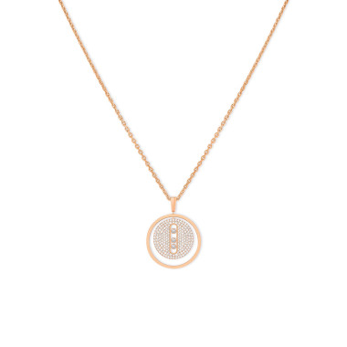         Roségold, Halsschmuck, Messika Lucky Move MM Pavé Collier