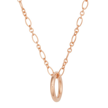 Halsschmuck, Roségold, Bron Lux Anhänger