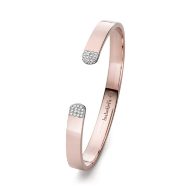 Armschmuck, Rotgold, IsabelleFa Armspange "Flix.Flex Rechteckig 7" Pavé