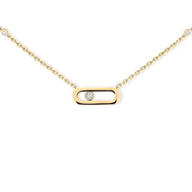 Halsschmuck, Gelbgold, Messika Move Uno Gold Kette
