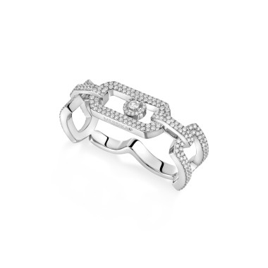         Weißgold, Ringe, Messika So Move Zwei-Finger Diamantring