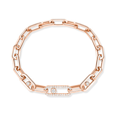 Armschmuck, Roségold, Messika Move Link Armband