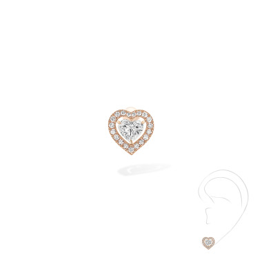 Ohrringe, Roségold, Messika Joy Coeur Ohrstecker