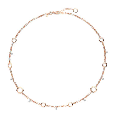 Halsschmuck, Roségold, Bigli Elements Halskette