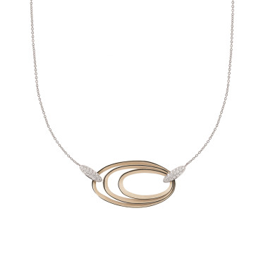 Halsschmuck, Weißgold, Annamaria Cammilli Dune Chic Pavé Halskette