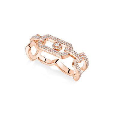         Roségold, Ringe, Messika So Move Zwei-Finger Diamantring