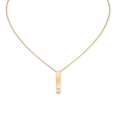 Halsschmuck, Gelbgold, Messika My First Diamond Halskette