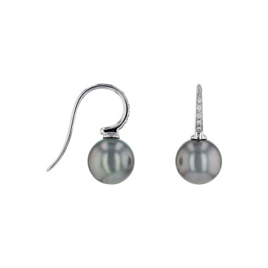 Ohrringe, Weißgold, Hesse Perl-Ohrhänger