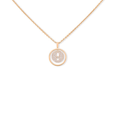 Halsschmuck, Roségold, Messika Lucky Move PM Pavé Collier