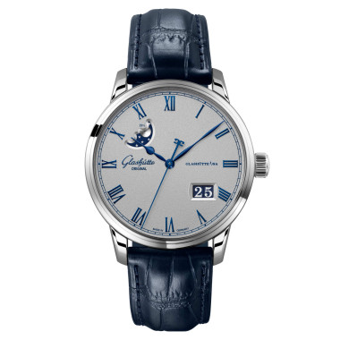 Damen- und Herrenuhr, Automatik, Glashütte Original Senator Excellence Panoramadatum Mondphase