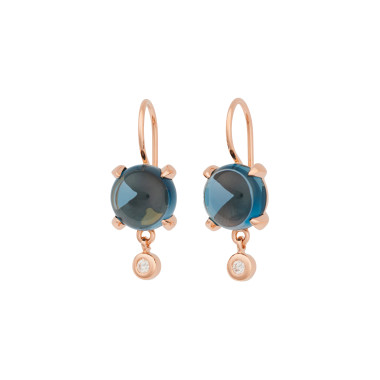         Roségold, Ohrringe, Bron Catch Ohrschmuck