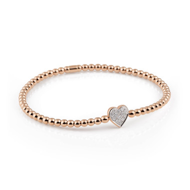 Armschmuck, Roségold, Al Coro Stretchy Armband