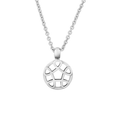         Weißgold, Halsschmuck, Bron Toujours Ajour Anhänger & Halskette