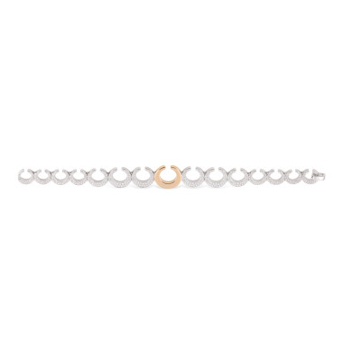 Armschmuck, Weißgold, Al Coro Mezzaluna Armband