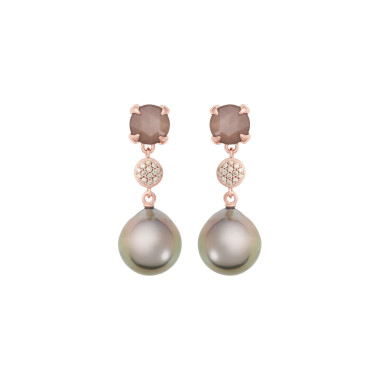         Roségold, Ohrringe, Bron Catch Ohrschmuck