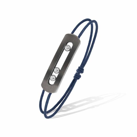 Messika - Move Titanium Graphite Armband mit Schnur
