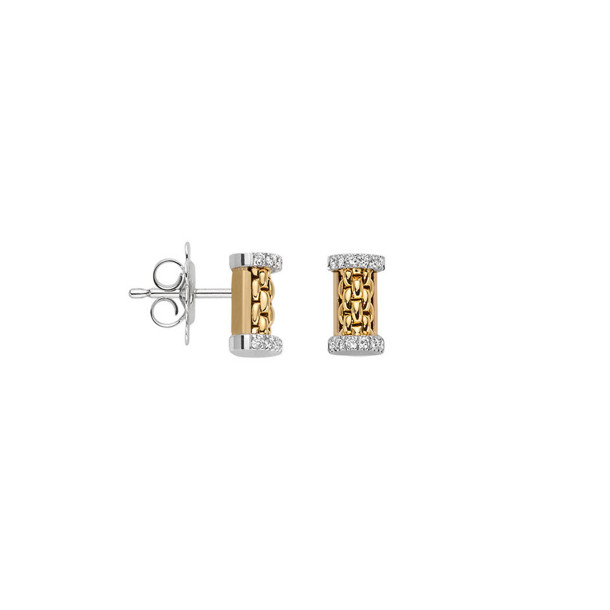         Gelbgold und Weißgold, Ohrringe, FOPE Essentials Ohrstecker