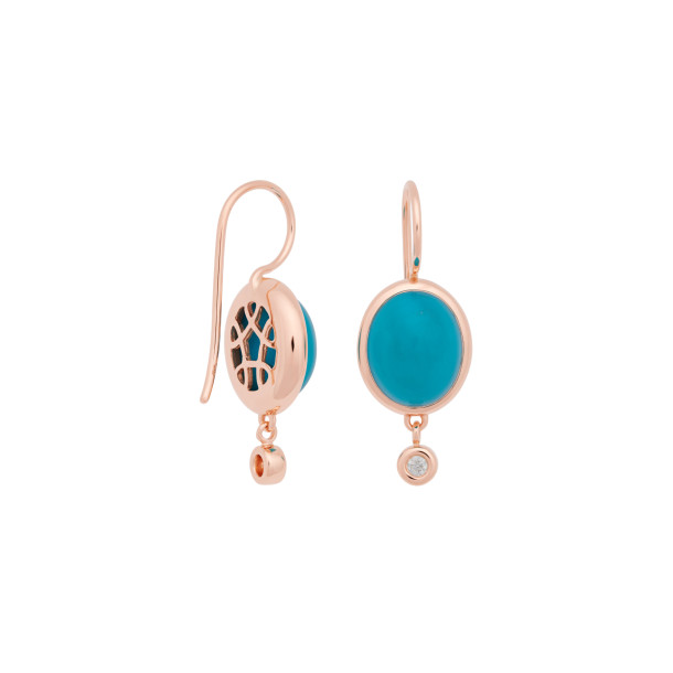         Roségold, Ohrringe, Bron Sushi Ohrschmuck