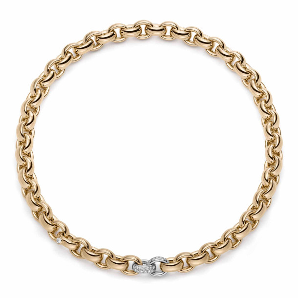         Roségold, Halsschmuck, IsabelleFa Collier "ChaCha 11" Pavé
