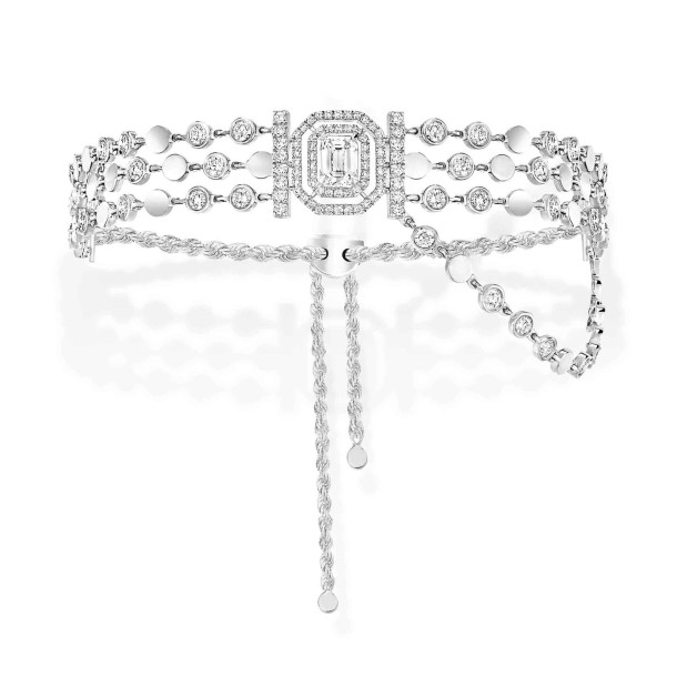         Weißgold, Armschmuck, Messika D-Vibes mehrreihiges Armband