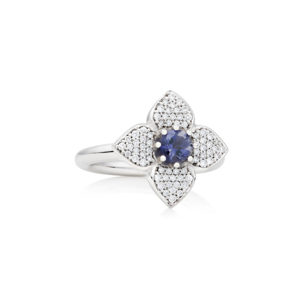         Weißgold, Ringe, Bron Poppy Ring