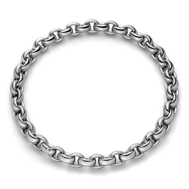         Weißgold, Halsschmuck, IsabelleFa Collier "ChaCha 14"