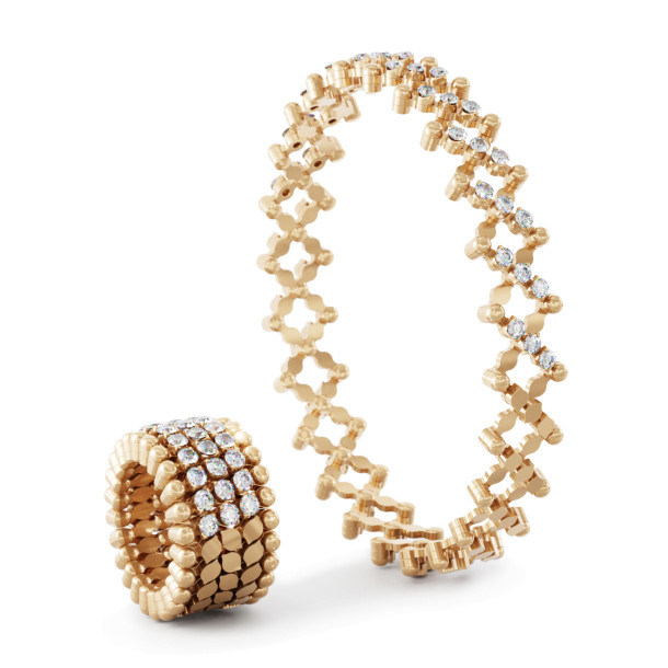         Roségold, Armschmuck, Serafino Consoli Serafino Multi-Size Ring und Armreif