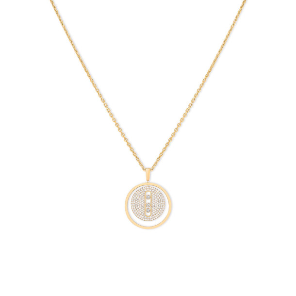         Gelbgold, Halsschmuck, Messika Lucky Move MM Pavé Collier