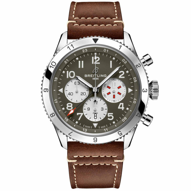         Automatik, Breitling Super AVI B04 Chronograph GMT 46 Curtiss Warhawk