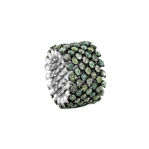         Weißgold + Weißgold, schwarz rhodiniert, Ringe, Serafino Consoli Brevetto Multi-Size Ring