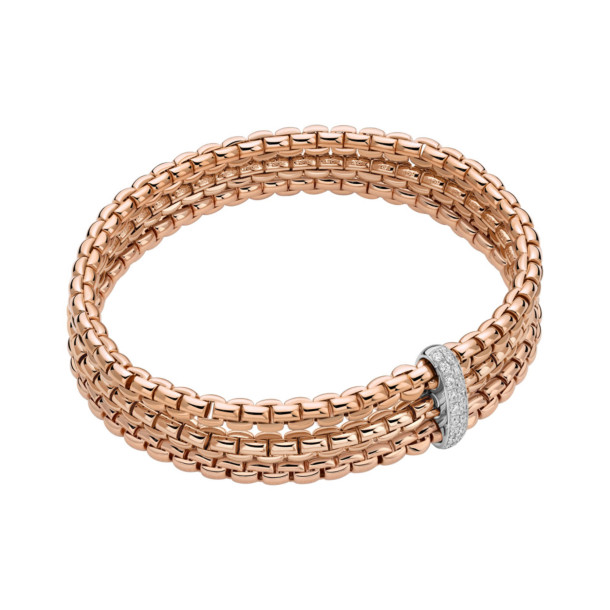         Weißgold, Armschmuck, FOPE Eka Flex'it Armband mit Diamantpavé
