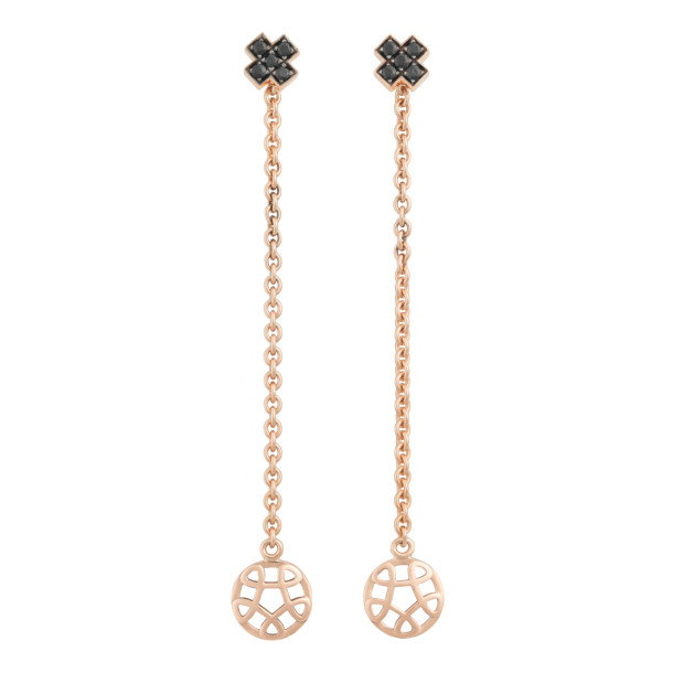        Roségold, Ohrringe, Bron Toujours Ajour Ohrschmuck