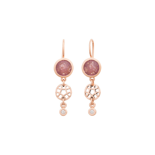         Roségold, Ohrringe, Bron Toujours Ajour Ohrschmuck