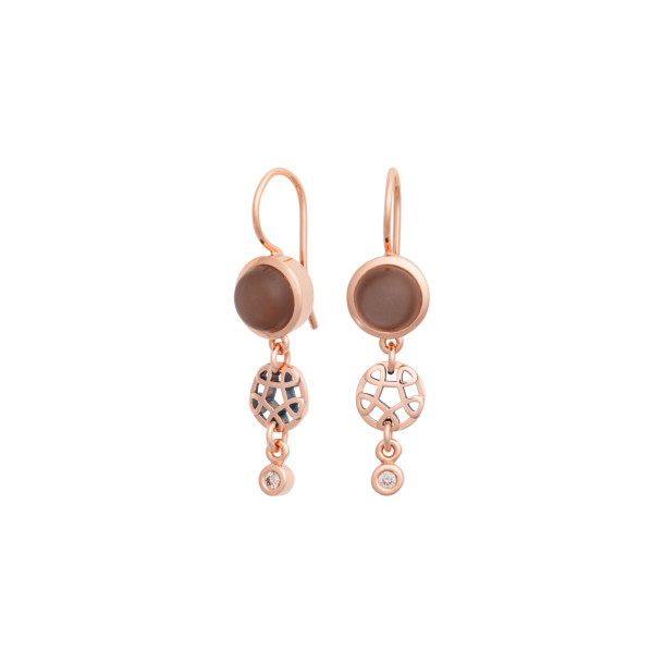         Roségold, Ohrringe, Bron Toujours Ajour Ohrschmuck