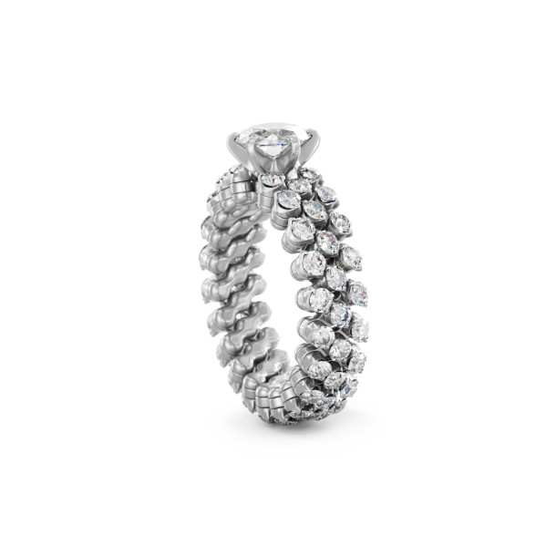         Weißgold, Ringe, Serafino Consoli Brevetto Solitaire Multi-Size Ring