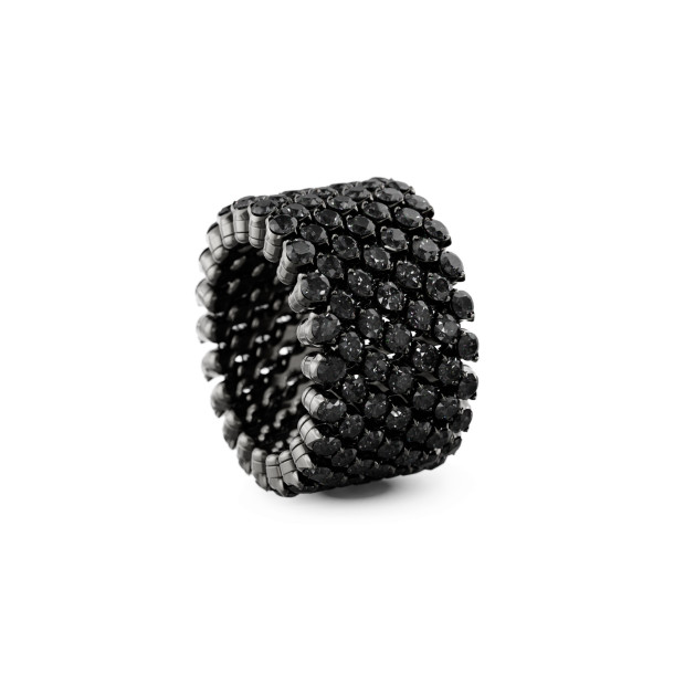         Weißgold, schwarz rhodiniert, Ringe, Serafino Consoli Brevetto Multi-Size Ring